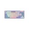 Dustsilver K84 Purple Pink Lilac Cute Kawaii Wired Backlit Mechanical Keyboard (Gateron Brown Switch)