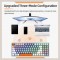 Machenike K500-b94w Wireless Tri-mode Hotswappable Pbt Keycap Rgb Mechanical Keyboard (Grey Colour Blue Switch)