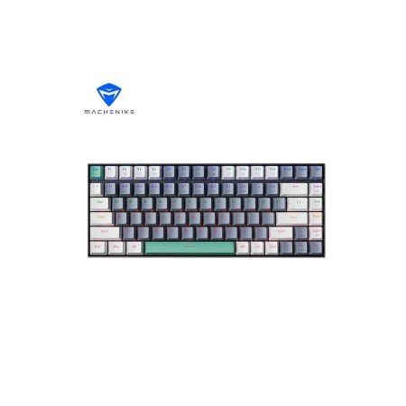 Machenike K500-B84 Wired Blue Switch Rainbow RGB Mechanical Keyboard – Grey