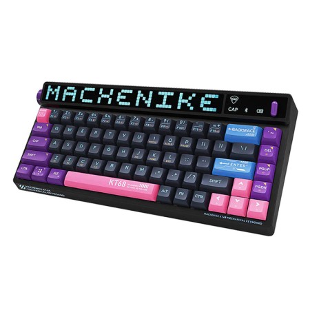 Machenike KT68 With Screen RGB Hotswappable Wireless Tri-Mode Mechanical Keyboard (Black)