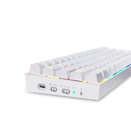 Redragon K530 Draconic 60% Compact RGB Wireless Mechanical Keyboard (White)