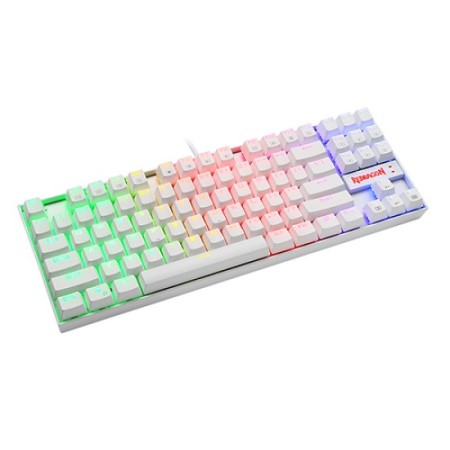 Redragon K552 Kumara RGB (Huano Blue Switch) Wired White Mechanical Gaming Keyboard