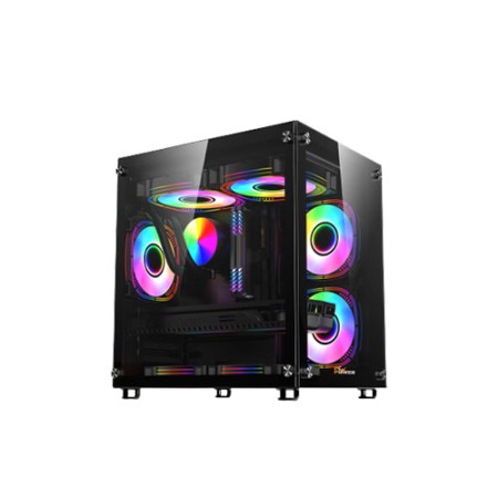 Pc Power Ice Cube Black Desktop Gaming Casing