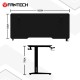 Fantech Tigris GD214 Gaming Desk RGB Illumination Premium And Sleek Large Surface With Cable Management